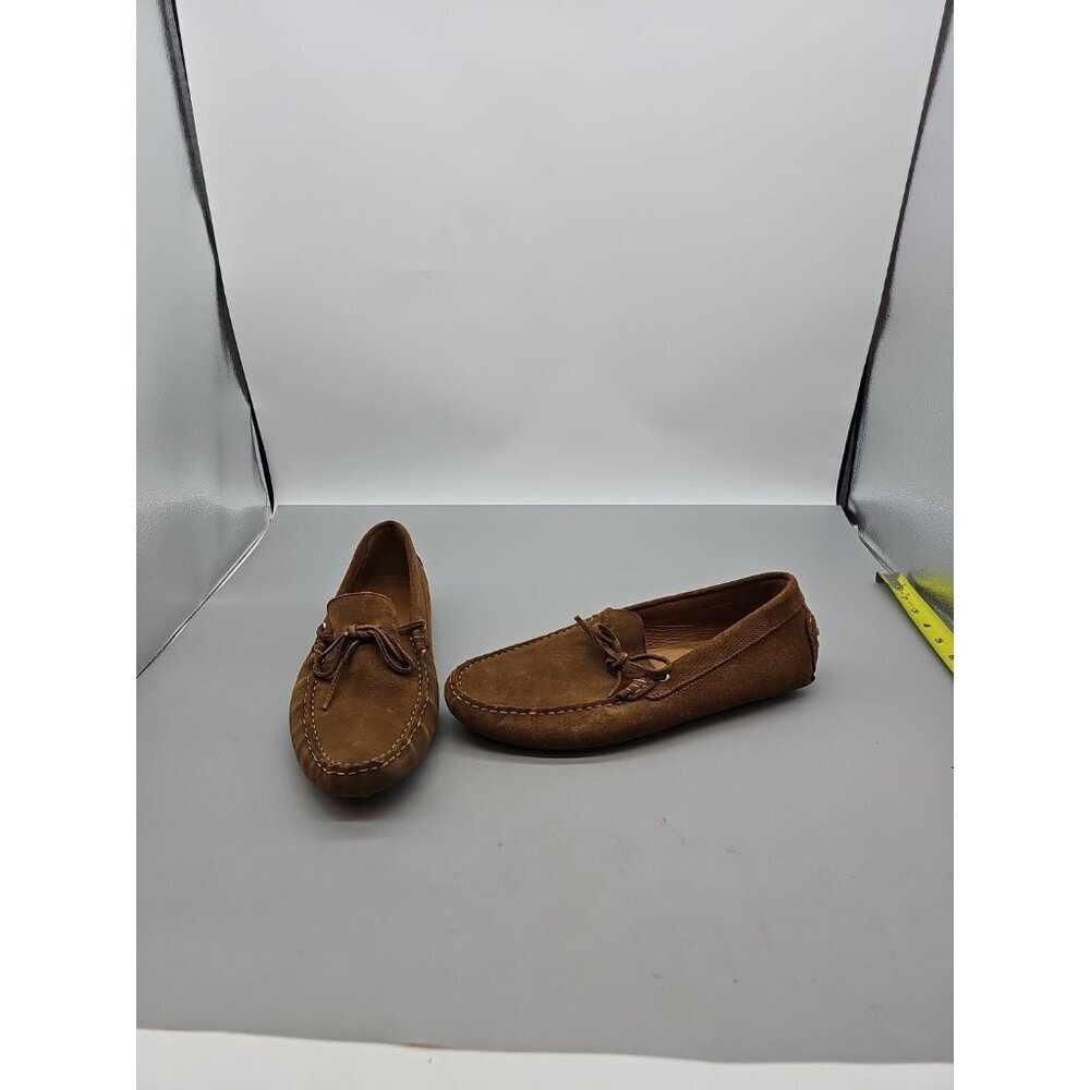 Zara Man Moccasin Driving Loafer‎ Tan Suede Leather Shoes Mens Size 11 / 44